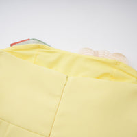 Abigail Yellow Floral Embroidered Mini Dress