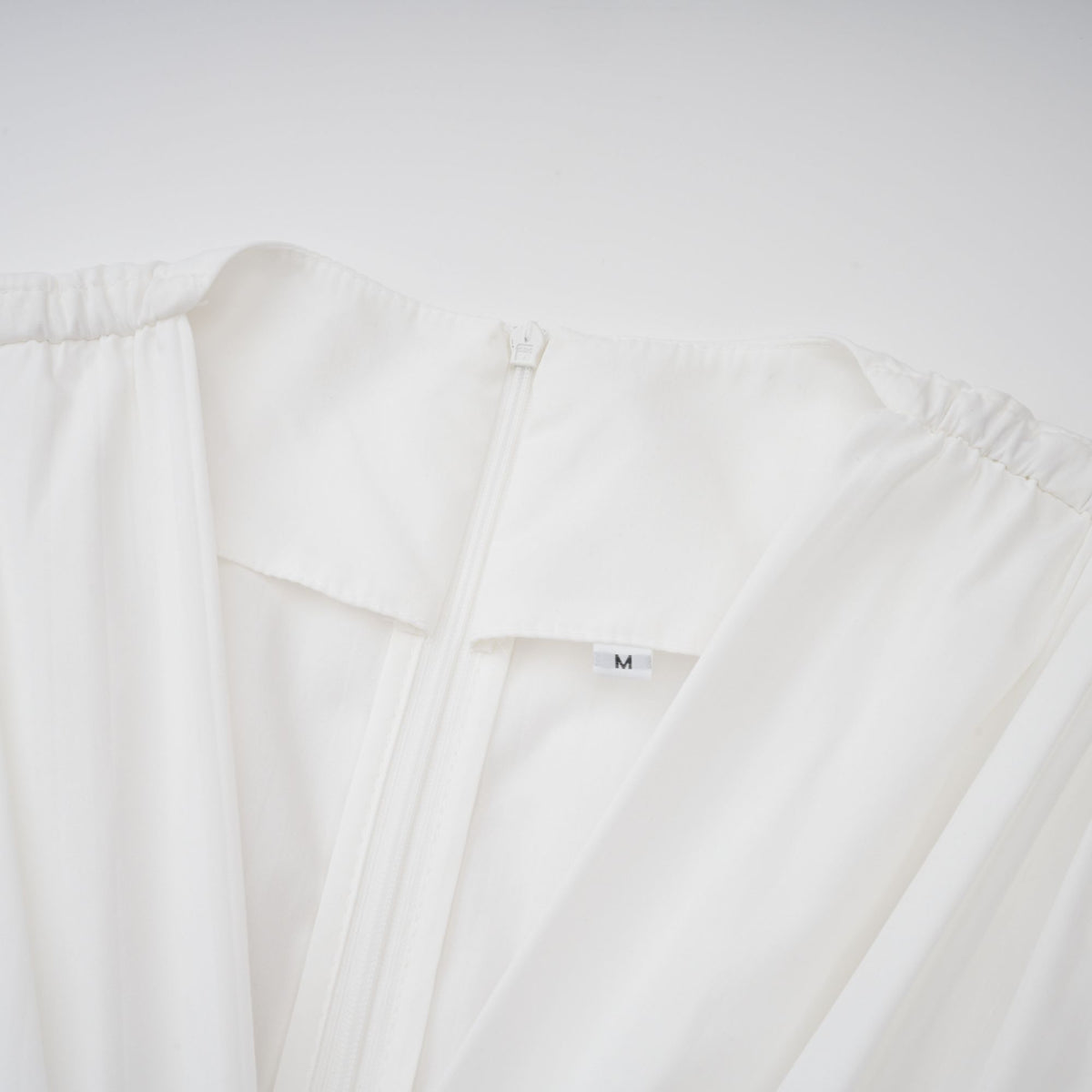 Vienne White Lace-Up Pleated Maxi Dress