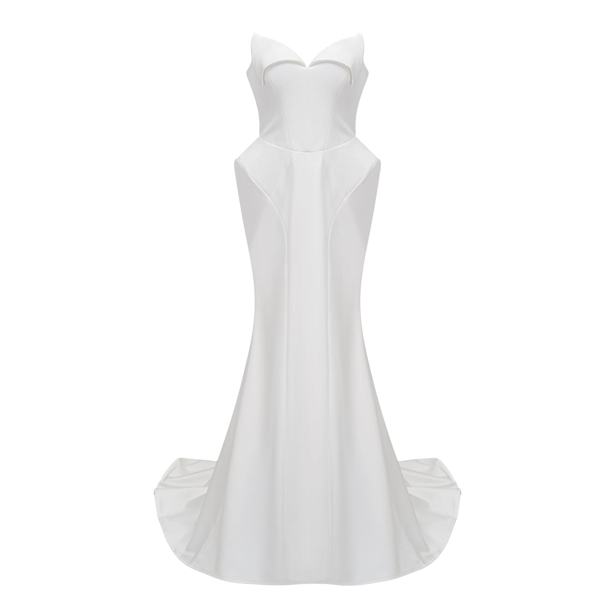 Alba White Barrel Waist Corset Maxi Dress