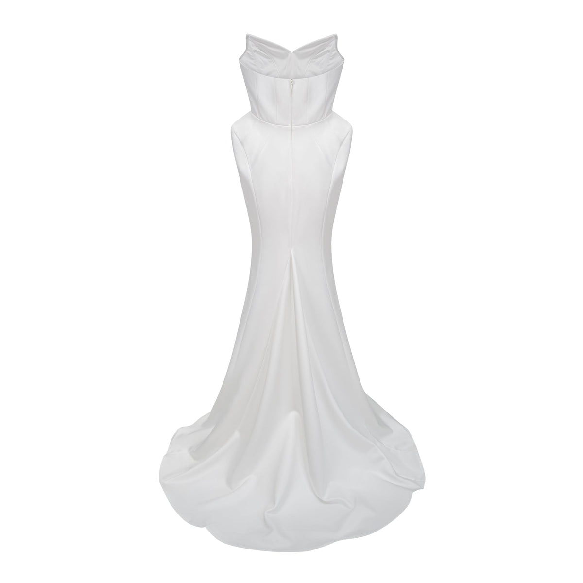 Alba White Barrel Waist Corset Maxi Dress