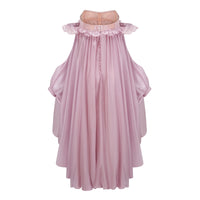 Brooklyn Pink Glossy Bubble Hem Mini Dress