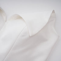 Alba White Barrel Waist Corset Maxi Dress