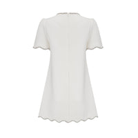 Bérénice white crystal-embellished mini dress