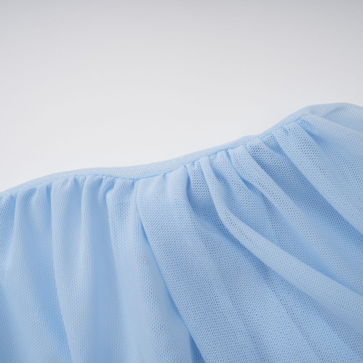 Sylphe Baby-Blue Asymmetrical Pleated Sleeveless Mini Dress