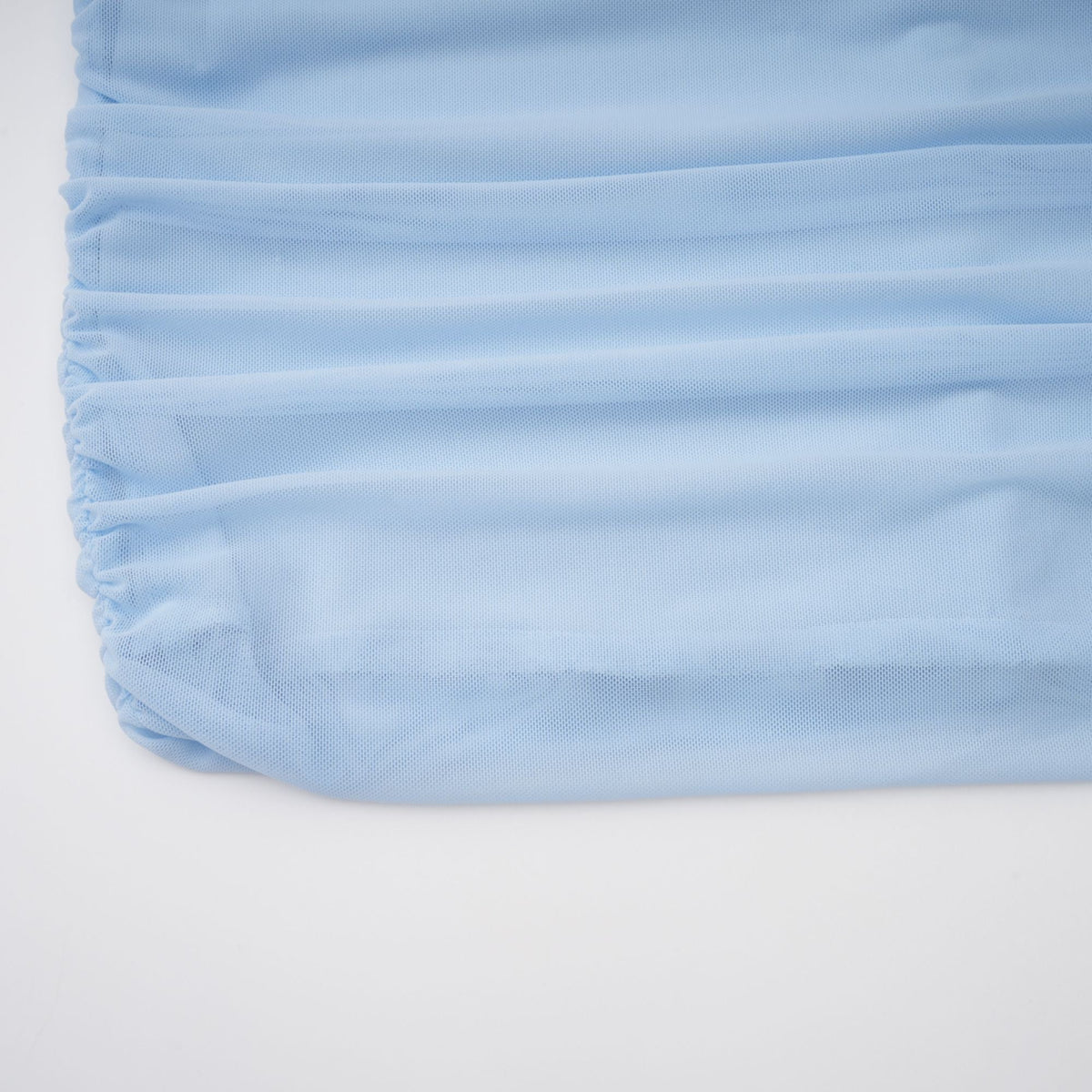 Sylphe Baby-Blue Asymmetrical Pleated Sleeveless Mini Dress