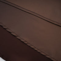 Marilou Brown Ruched Satin Maxi Dress