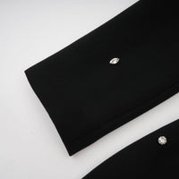 Imelda black crystal-embellished maxi dress
