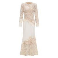 Mathilde White Embroidered Maxi Dress