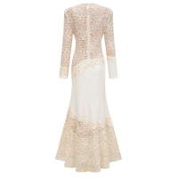 Mathilde White Embroidered Maxi Dress