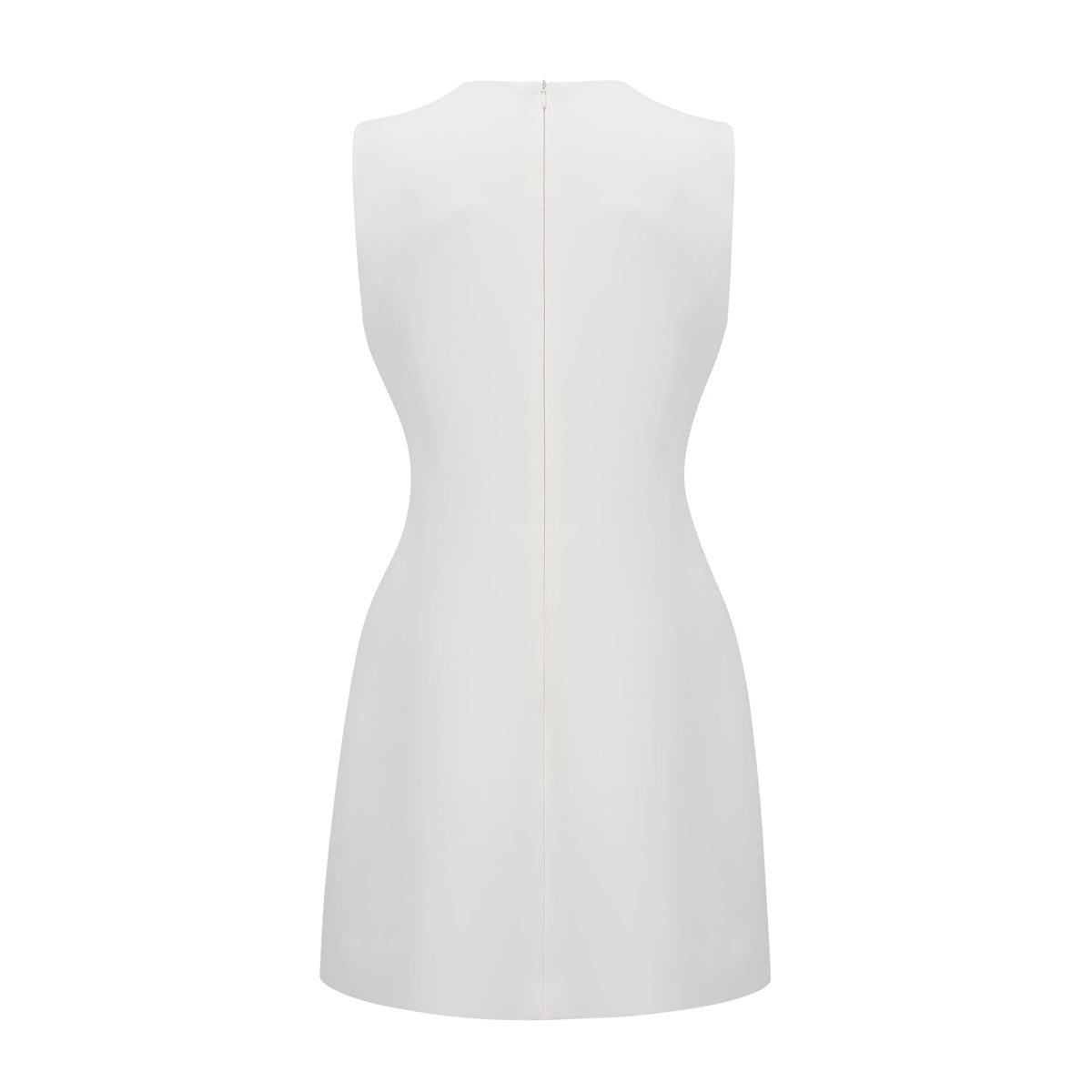 Irène White Sequin Floral Embroidered Mini Dress