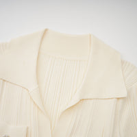 Nouria neutrals ribbed-knit midi dress