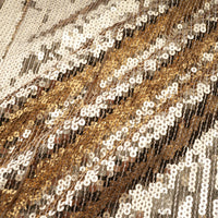 Federica Gold Train Sequined Maxi Dress