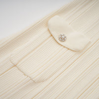 Nouria neutrals ribbed-knit midi dress