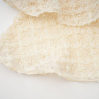 Halla Neutral Tiered Floral Lace Maxi Dress