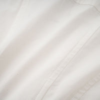 Orlane white cinched-waist pleated mini shirt dress
