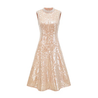 Ornella faux-pearl sequined midi dress
