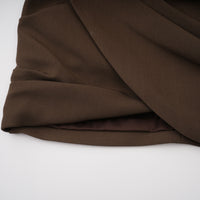 Francesca Brown Asymmetrical Gathered Mini Dress