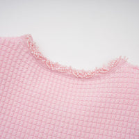 Eugénie pink beaded knit mini dress