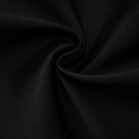 Ainara Black Off Shoulder Polished Midi Dress