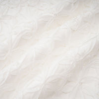 Dulcie White Floral Jacquard Shawl & Dress Set