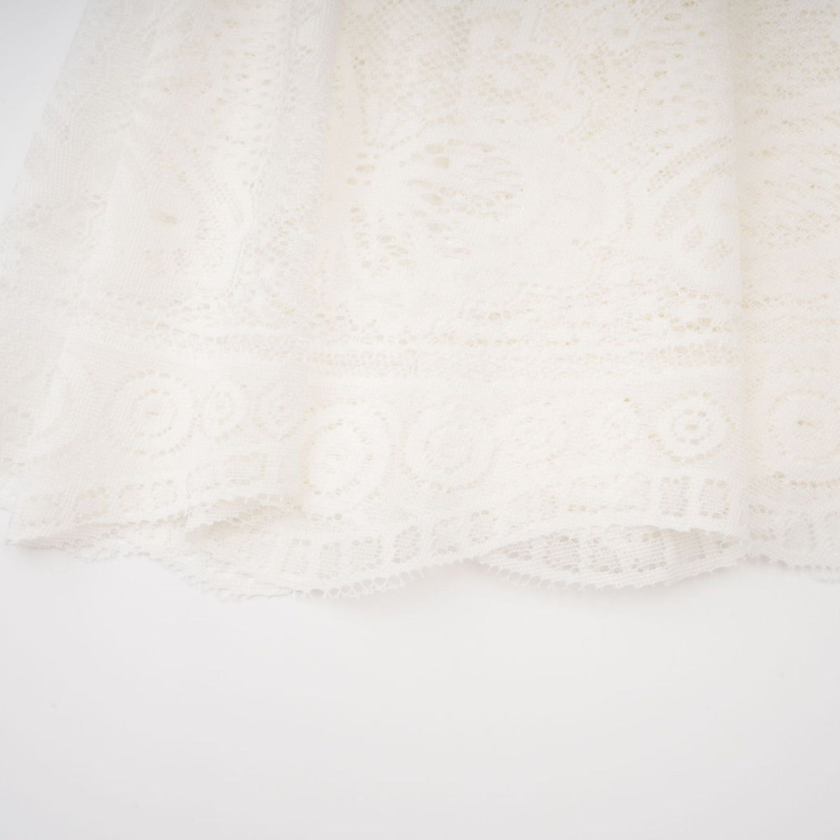 Phoebe white jacquard floral-lace pleated midi dress
