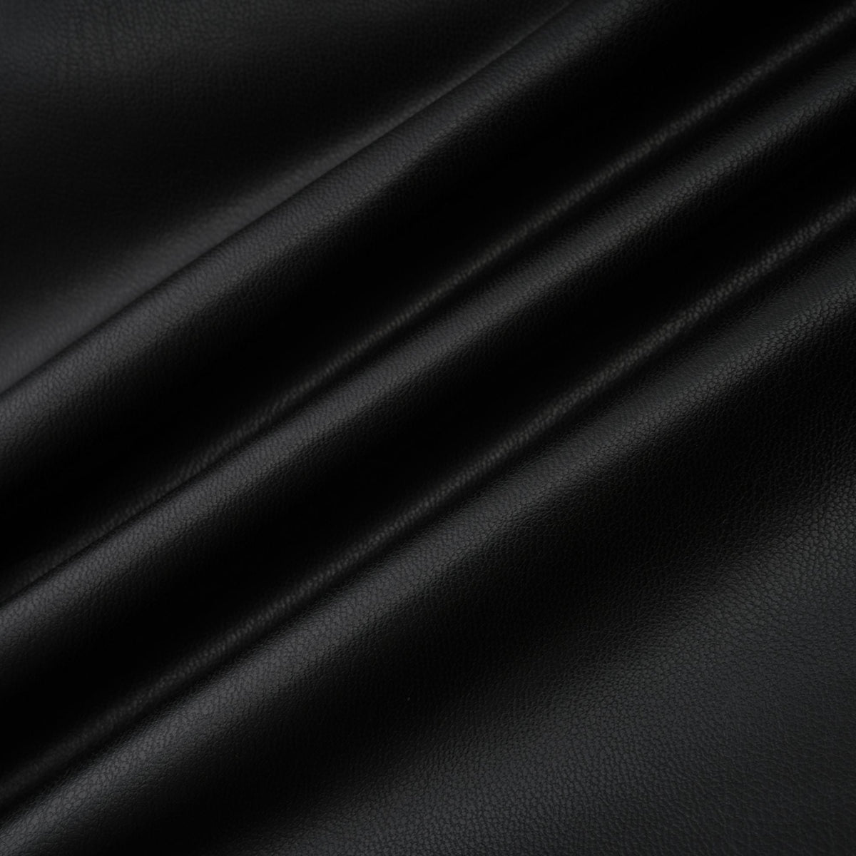 Agnes Black Ruched Leather Bodycon Mini Dress