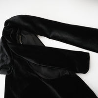 Audrey embellished velvet open-back maxi dress