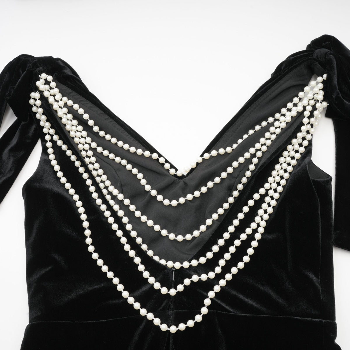 Audrey embellished velvet open-back maxi dress