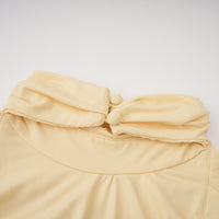 Yvette Yellow 3D Petal Mermaid Maxi Dress