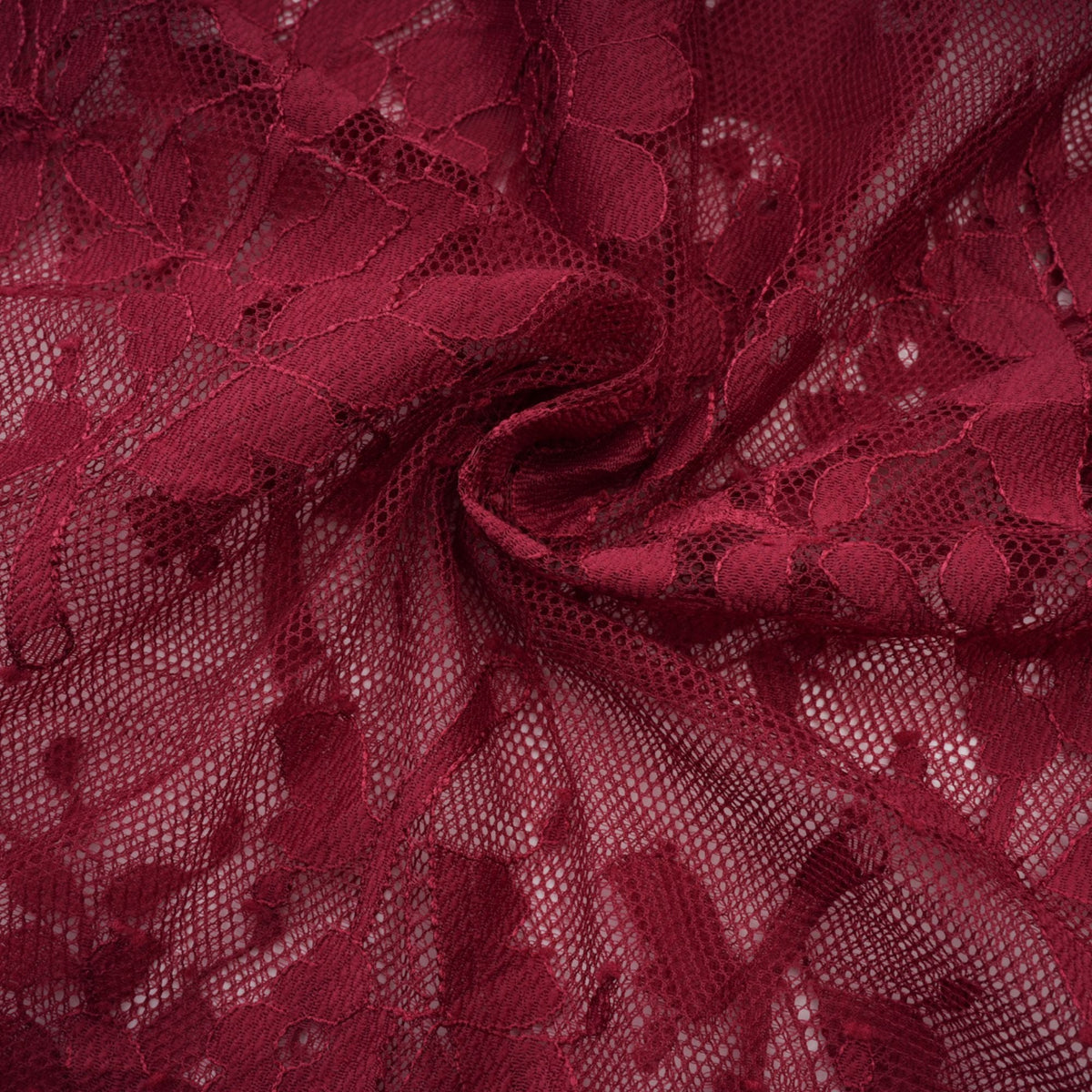 Coline red chantilly lace oversize dress