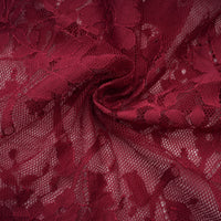 Coline red chantilly lace oversize dress
