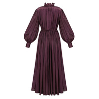 Sage Brown Crossed Design Maxi Dress