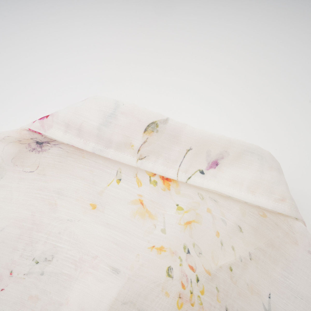 Zoé white floral-print tied midi dress