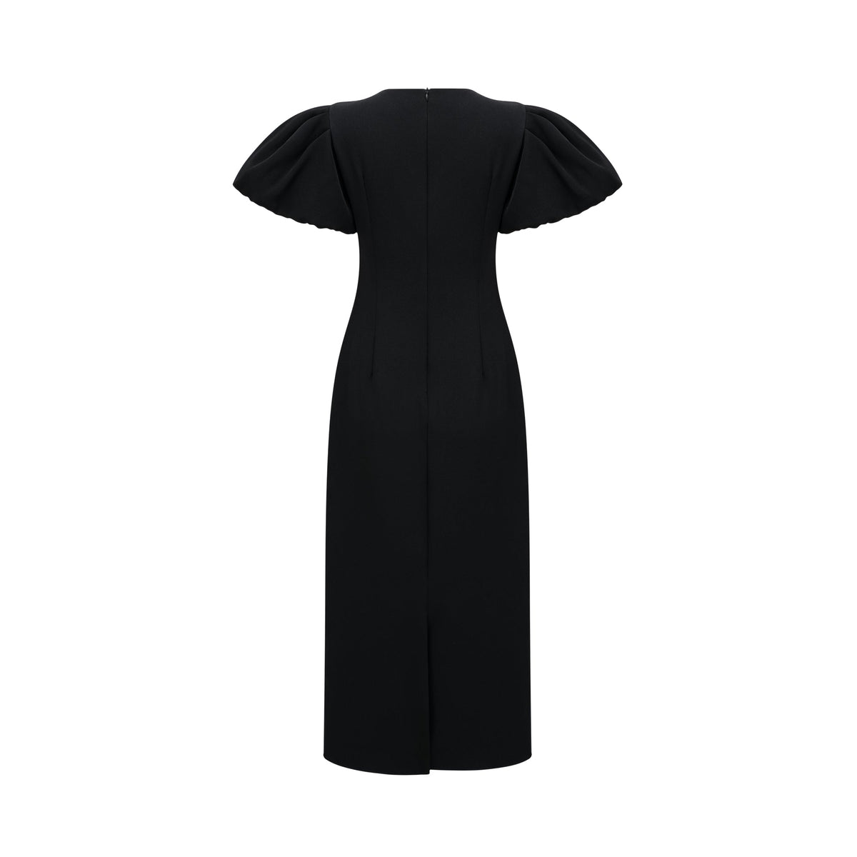 Irène sequined floral-embroidered midi dress in Black