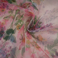 Candice floral ruffled tulle midi dress