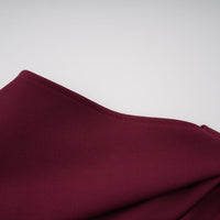 Wren Burgundy Asymmetrical Cape Maxi Dress