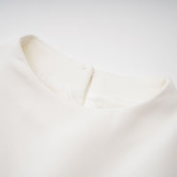 Kristveig White Cape Design Structured Mini Dress