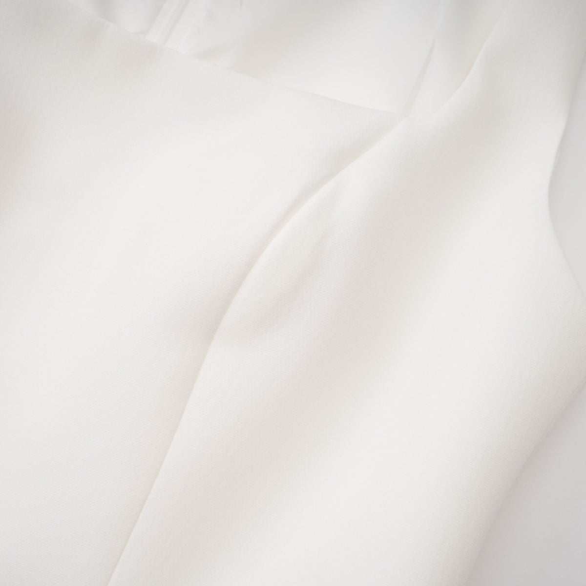 Kristveig White Cape Design Structured Mini Dress