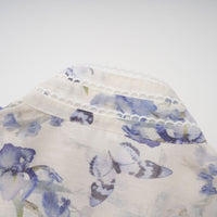 Blandine floral-print flared chiffon mini dress