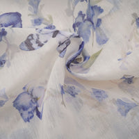 Blandine floral-print flared chiffon mini dress