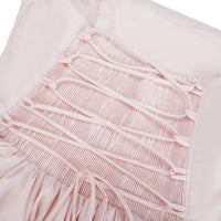 Eponine Pink Layered Flared Hem Midi Dress