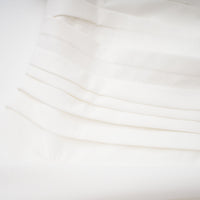 Blossom White One Shoulder Ruched Midi Dress