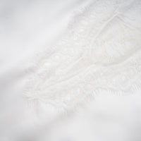 Airelle White Satin Panel Lace Maxi Dress