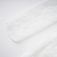 Airelle White Satin Panel Lace Maxi Dress