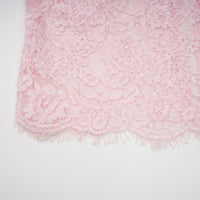 Elisabetta pink embellished floral-embroidered lace midi dress