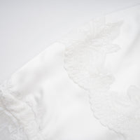 Airelle White Satin Panel Lace Maxi Dress