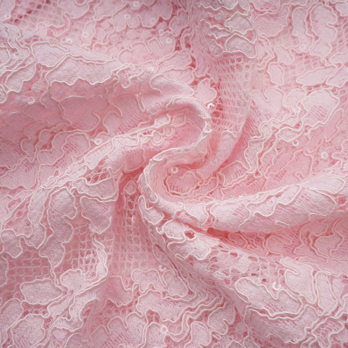 Elisabetta pink embellished floral-embroidered lace midi dress