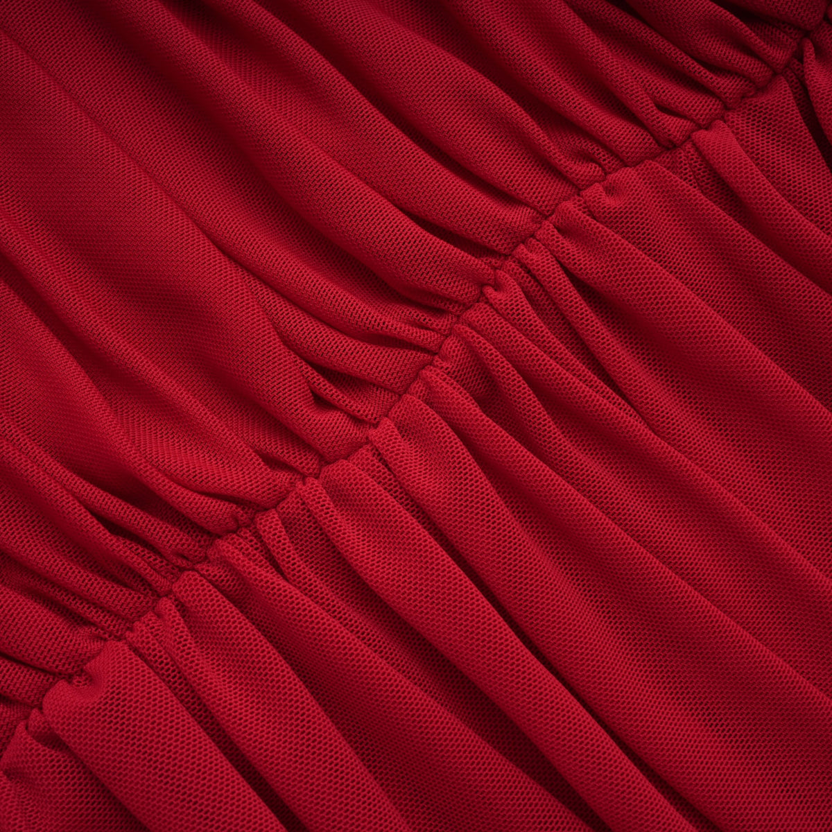 Fíona Red Asymmetrical Draped Maxi Gown