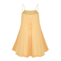 Avril Yellow Floral Embroidered Mini Dress