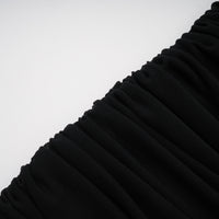 Ivona Black Halterneck Ribbon Design Mini Dress
